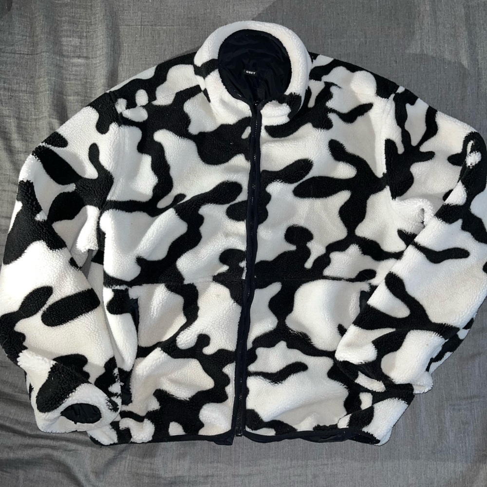 Obey Black and White Reversible Jacket